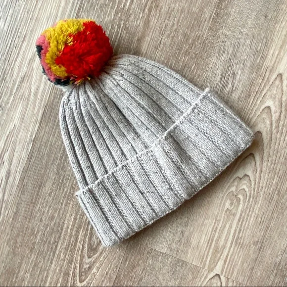 Madewell Rainbow Pom Pom Beanie - Picture 2 of 5